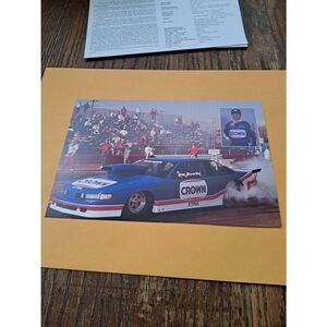 Vintage 1990 Don Beverley Crown Racing NHRA Pro Stock Driver Card Oldsmobile
